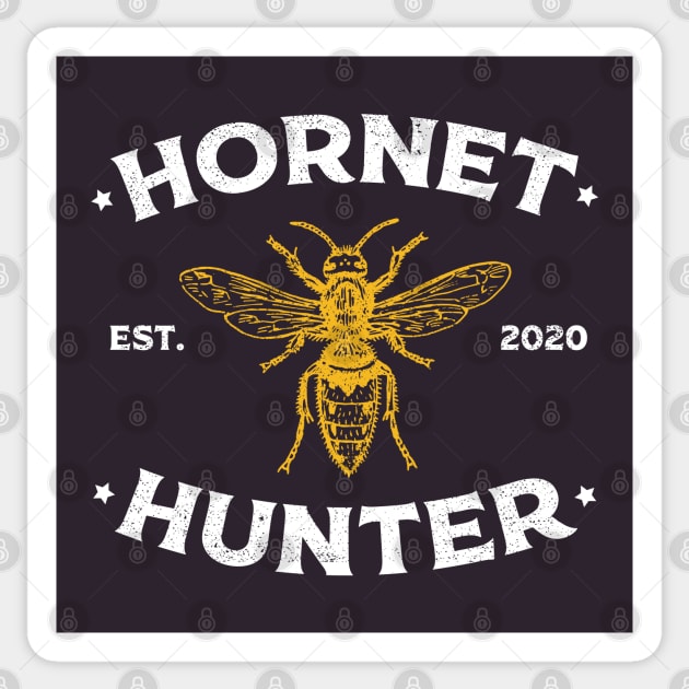 "Hornet Hunter" Vintage Hornet Design Sticker by EbukaAmadiObi19